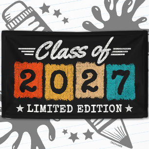 Banderoles Édition Limitée Rétro Vintage Classe Terminale 202