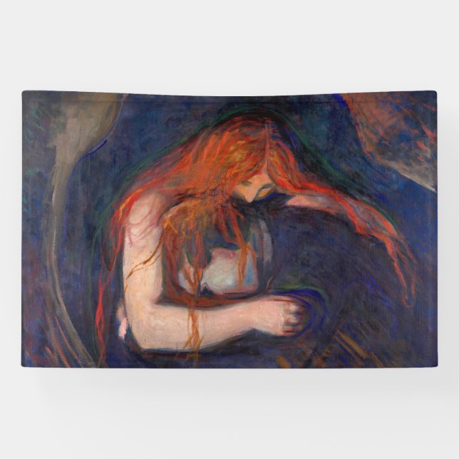 Banderoles Edvard Munch - Vampire / Amour et douleur (Horizontal)