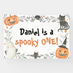Banderoles Éffrayant One mignonne Halloween 1er anniversaire