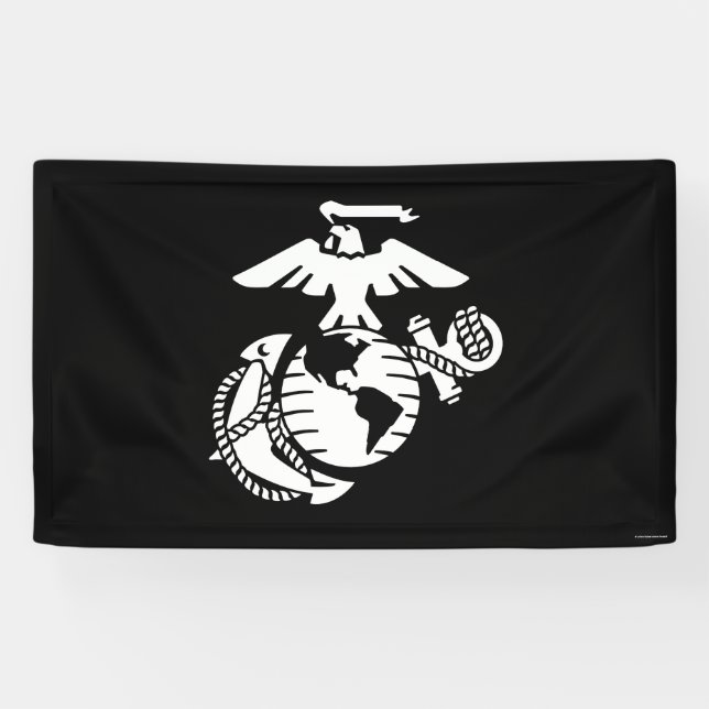 Banderoles EGA à une couleur - blanc (Horizontal)