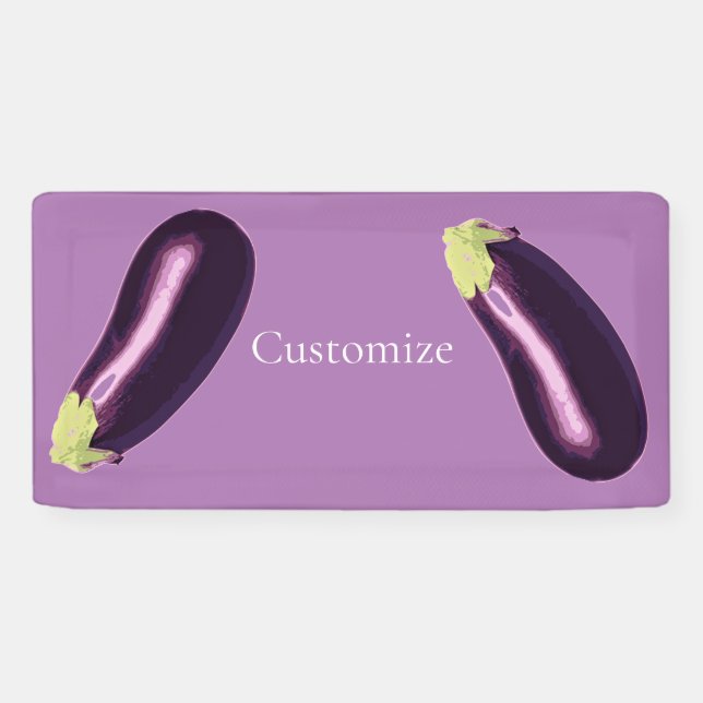 Banderoles Eggplant Thunder_Cove (Horizontal)