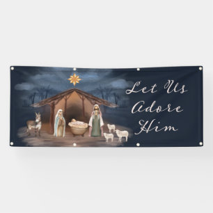 Banderoles Église chrétienne de Noël