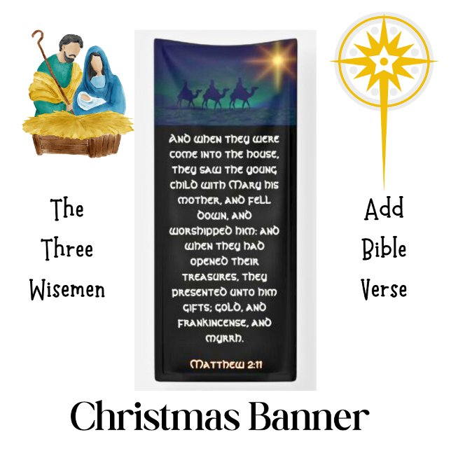 Banderoles Église de Noël des trois étoiles de la Sagesse (Créateur téléchargé)