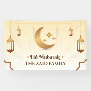 Banderoles Eid Moubarak moderne personnalisable