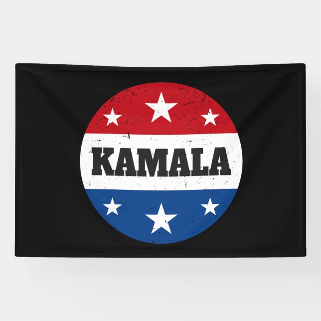 Banderoles Élection de Kamala Harris 2024 V (Horizontal)