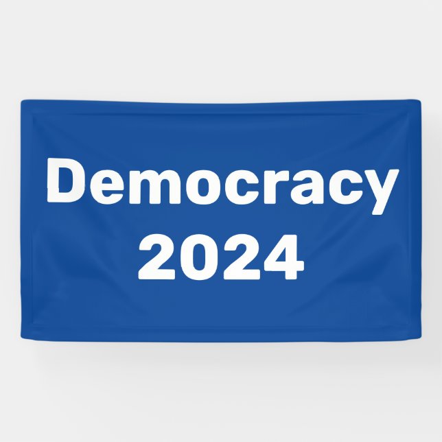 Banderoles Élection présidentielle de 2024 pour la démocratie (Horizontal)