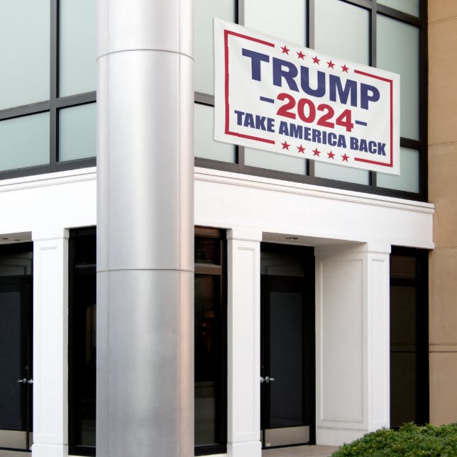 Banderoles Élection Trump 2024 Amérique (Bâtiment extérieur)
