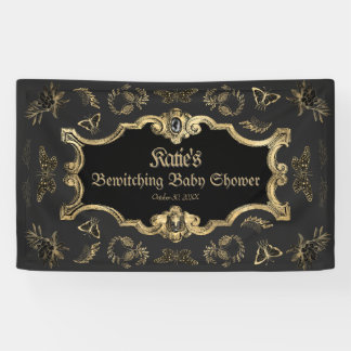 Banderoles Élégant Baby shower gothique victorien sombre