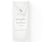 Élégant, Classique, Monogramme, Blanc, Mariage