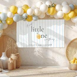 Banderoles Elegant Cute Lemon Citrus Baby Shower Banner