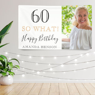 Banderoles Elégant Funny 60 Alors Quel 60e anniversaire Photo