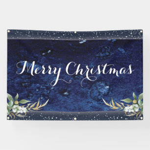 Banderoles Élégant hiver Floral Joyeux Noël