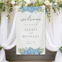 Élégant Mariage floral Blue Hydrangea