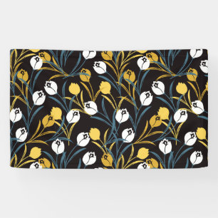 Banderoles Élégant motif floral de Tulipe