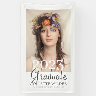 Banderoles Élégant Portrait photo Graduation 2023