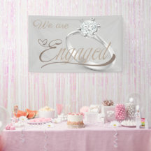Élégante fête de fiançailles « Nous sommes fiancés