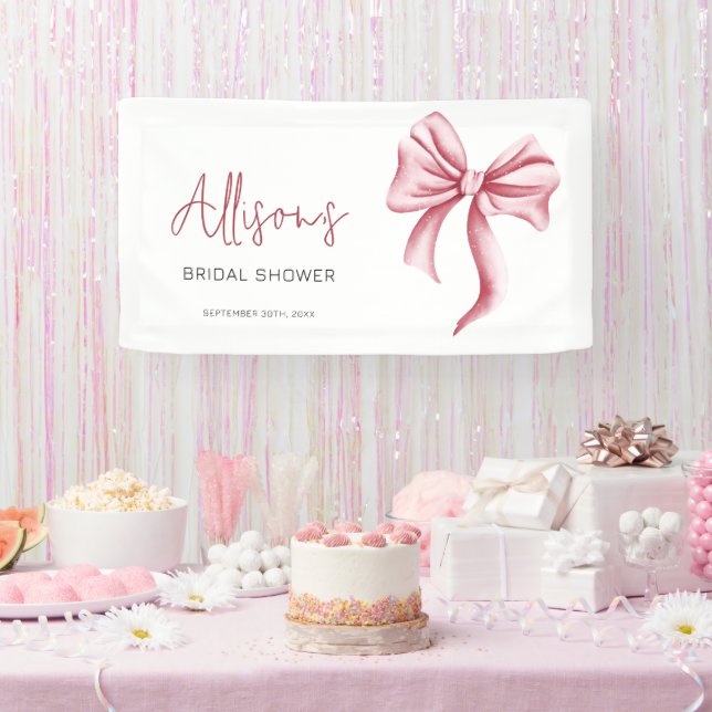 Banderoles Elégante Fête des mariées de cabot rose (Fête)