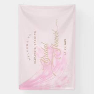 Banderoles Élégante Fête des mariées de robe Mariage rose dou