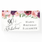 Elégante fête florale 90e anniversaire