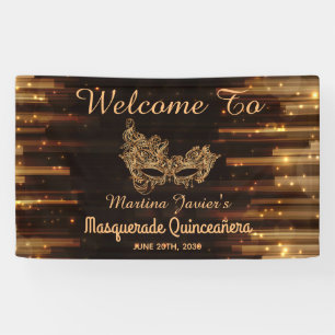Banderoles Elégante Masquerade Quinceañera 15e anniversaire