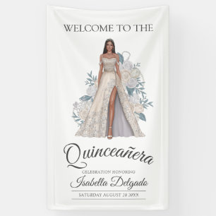 Banderoles Élégante Quinceanera Princess Diamond Parties scin