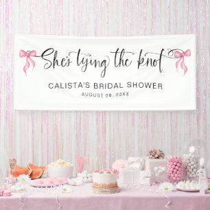 Banderoles Elle noue la Fête des mariées personnalisée