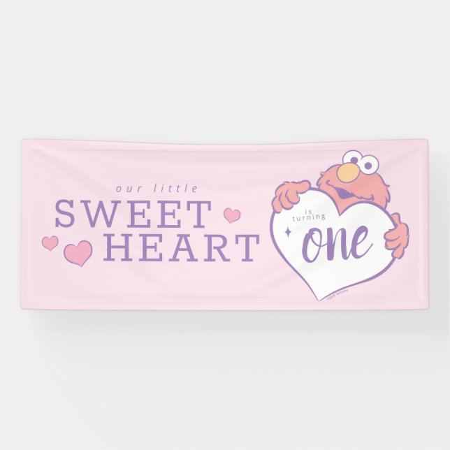 Banderoles Elmo Sweetheart Birthday (Horizontal)