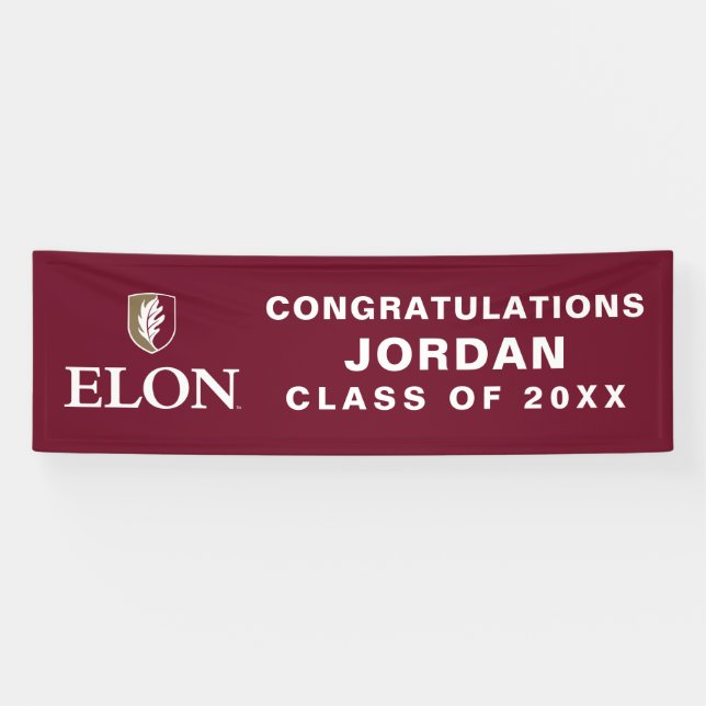 Banderoles Elon | Diplômé 20XX (Horizontal)