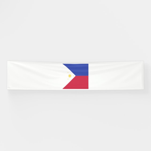 Banderoles Emblème du drapeau des Philippines (Horizontal)