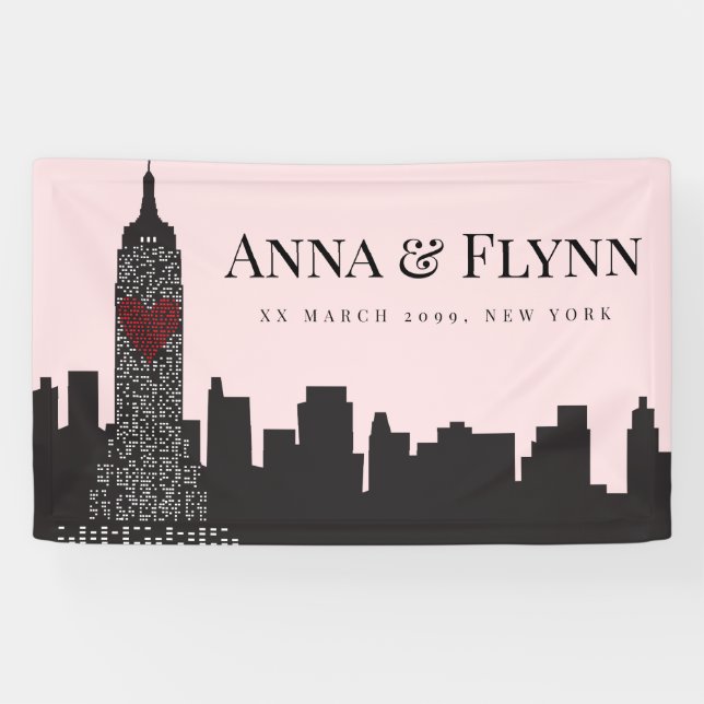 Banderoles Empire State New York City Skyline Cityscape Party (Horizontal)
