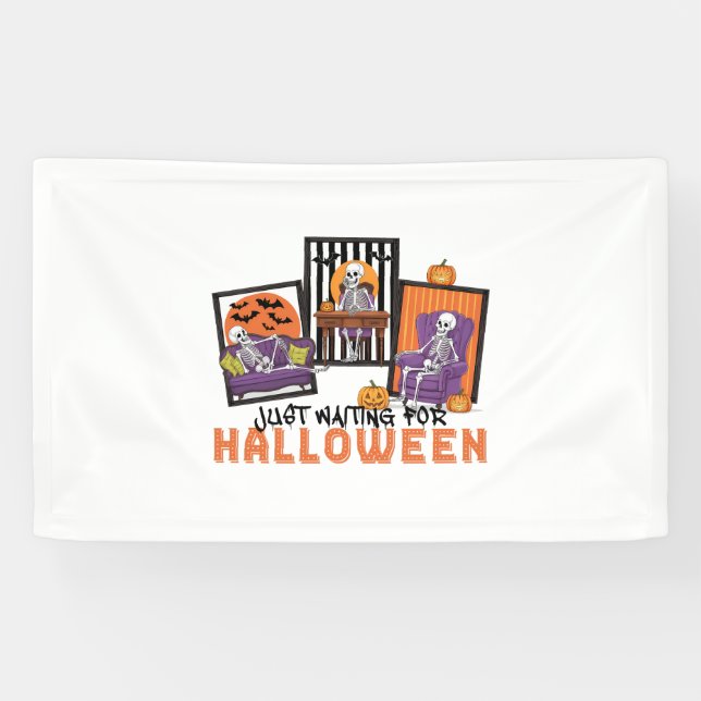 Banderoles En attente des vidéos d'automne d'Halloween (Horizontal)