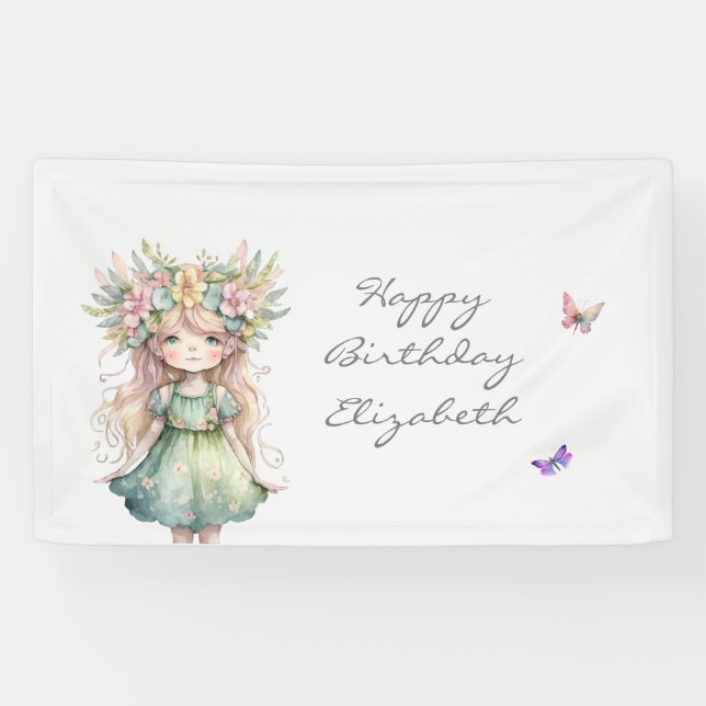 Banderoles Enchanted Forest Fairy (Horizontal)