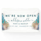 Encre D'Aquarelle Liquide D'Art Moderne Bleu Et Or