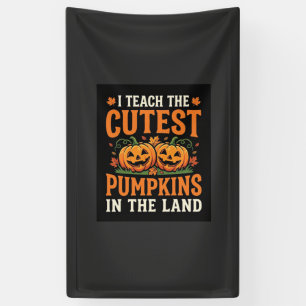 Banderoles Enseignant Halloween Dessin de citrouilles le plus