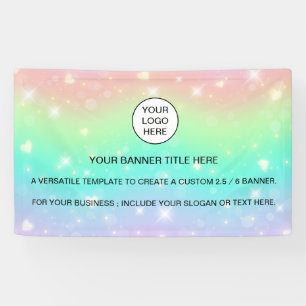 Banderoles Enseigne commerciale Holographic Sparkle Opal Irid