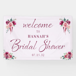 Banderoles Enseigne de bienvenue pour la fête de gâteau flora