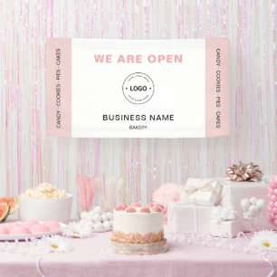 Banderoles Enseigne de boulangerie 'Nous sommes ouverts'