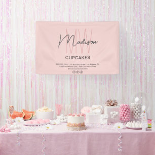 Banderoles Enseigne personnalisée de boulangerie Monogramme R