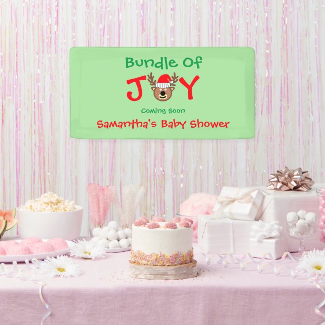 Banderoles Ensemble du Baby shower de Noël de la joie (Fête)