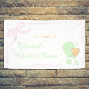 Banderoles Enterrement de vie de jeune fille Pickleball et Pr