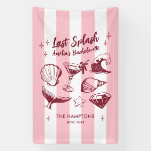 Banderoles Enterrement de vie de jeune fille sur la plage Der