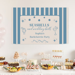 Banderoles Enterrements de vie de jeune fille Coquillages et 