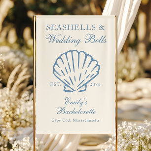 Banderoles Enterrements de vie de jeune fille Coquillages et 