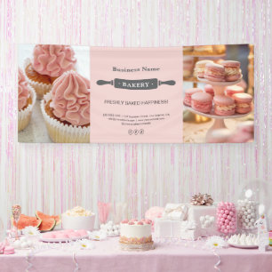 Banderoles Entreprise de Rouleau à Pâtisserie Rose Photo Pers