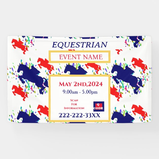 BANDEROLES ÉQUESTRIEN (Horizontal)