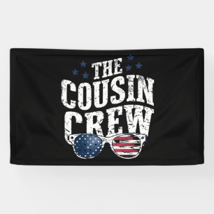 Banderoles Équipage de cousins 4 juillet Famille américaine p
