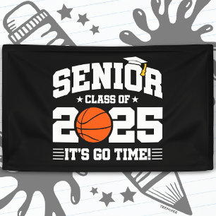 Banderoles Équipe de basket-ball Classe 2025 Graduation Senio