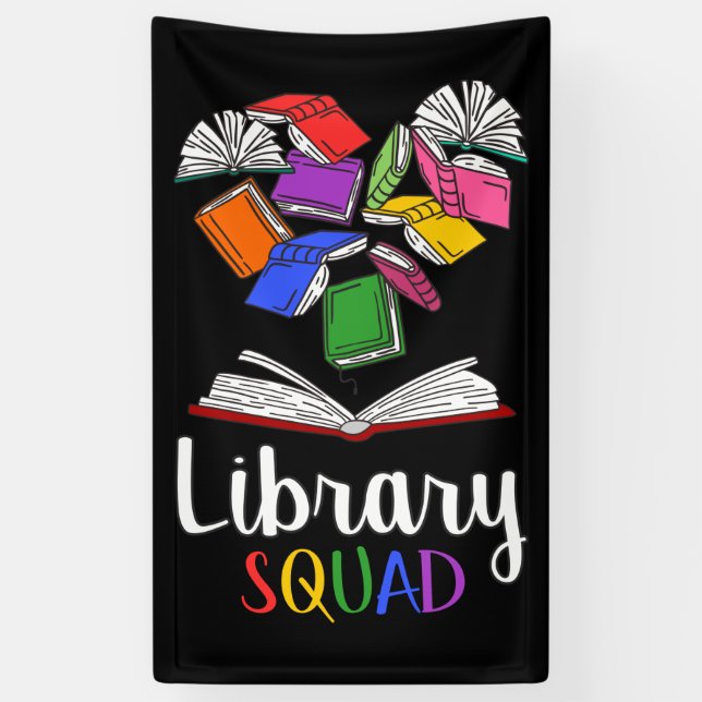 Banderoles Équipe de bibliothèque I (Vertical)