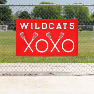 Banderoles Équipe de crosse Rouge