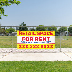 Banderoles Espace Commercial à Louer Personnalisé Superficie